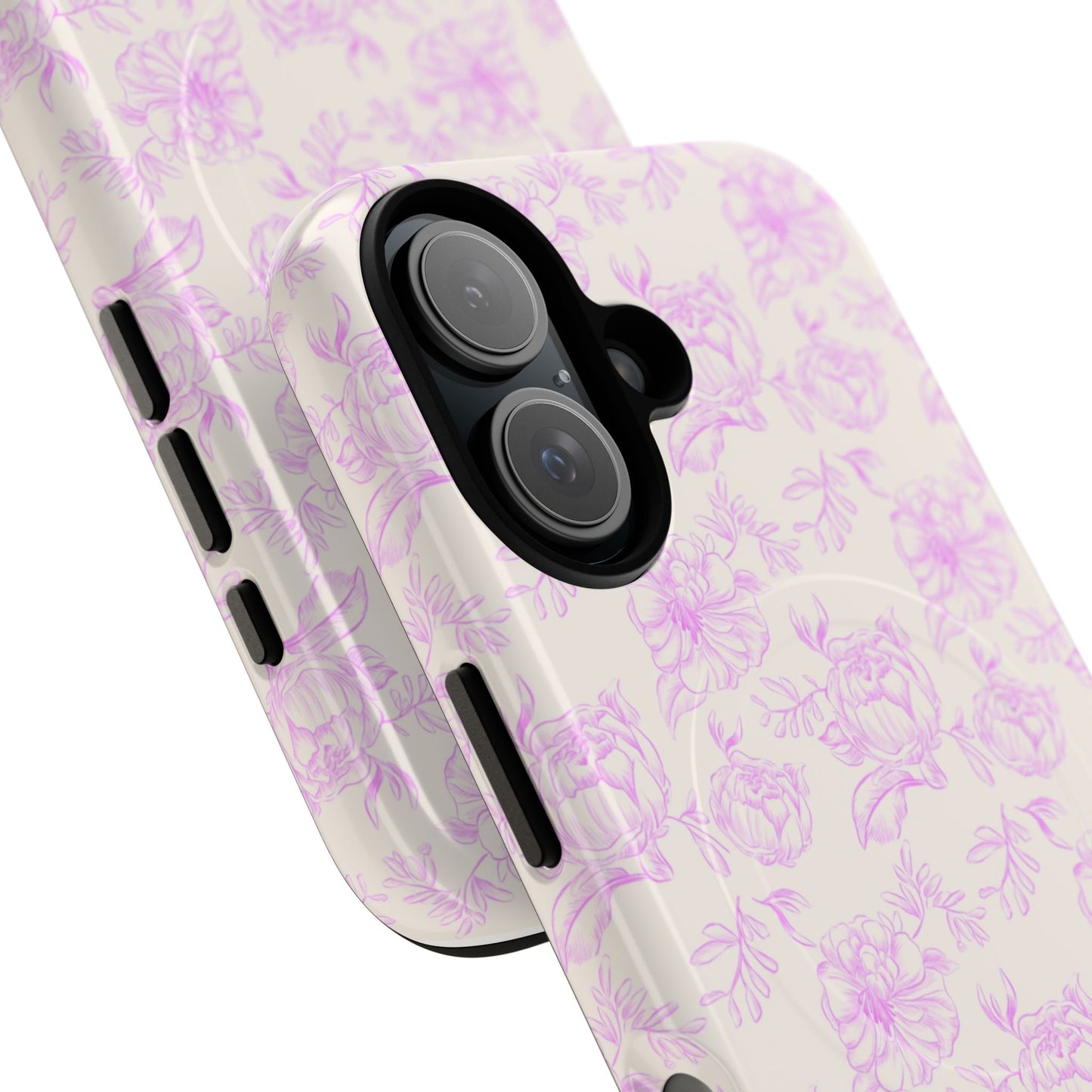 Pink and white Floral iPhone Case