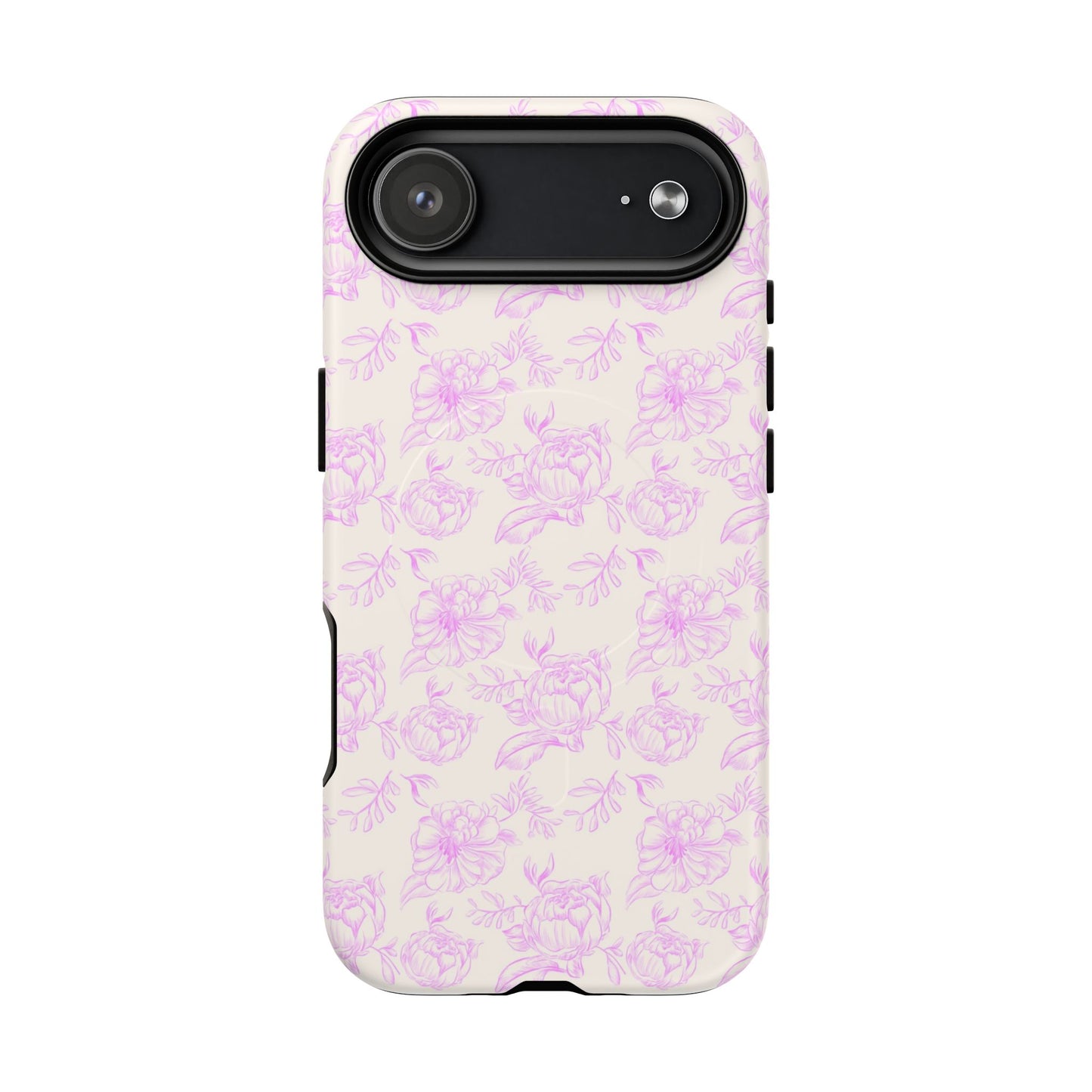 Pink and white Floral iPhone Case